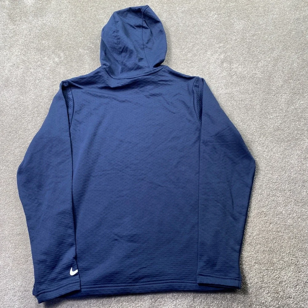 Nike Golf Hoodie Mens Small Navy Blue Dri-FIT Textured Pullover HM5820-410 NWT